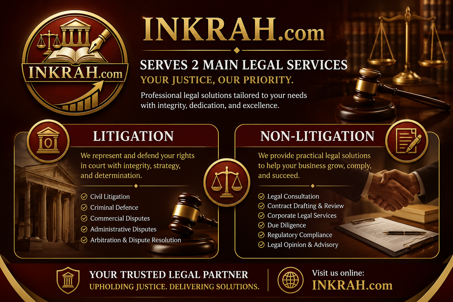 INKRAH Main Legal Advisory Products